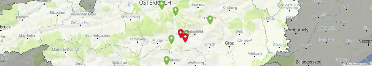 Kartenansicht für Apotheken-Notdienste in der Nähe von Pölstal (Gemeinde, Steiermark) (41)